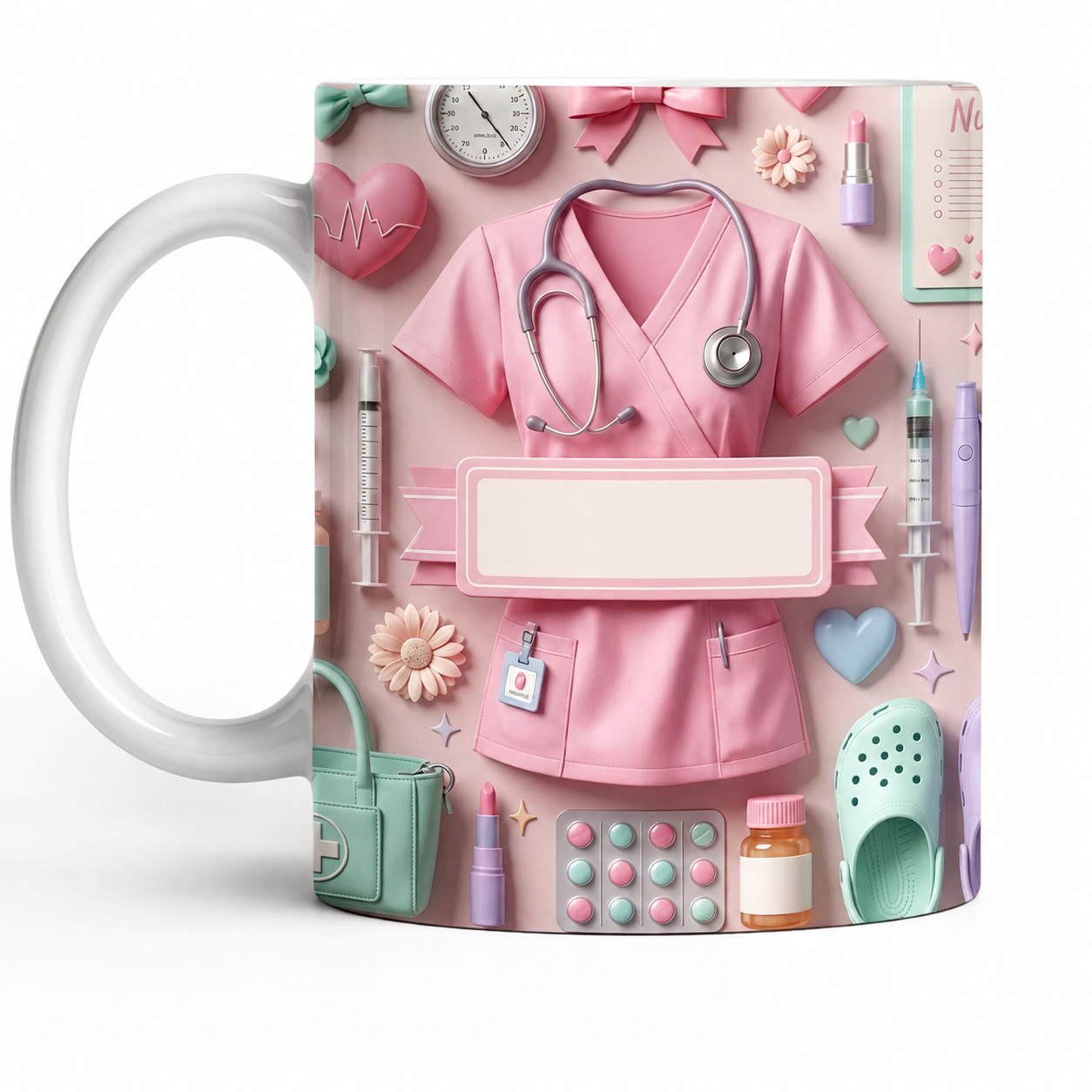 Heartfelt Gift for Dedicated Nurses, Custom Coffee Mug, Gift for Nurses and Healthcare Workers