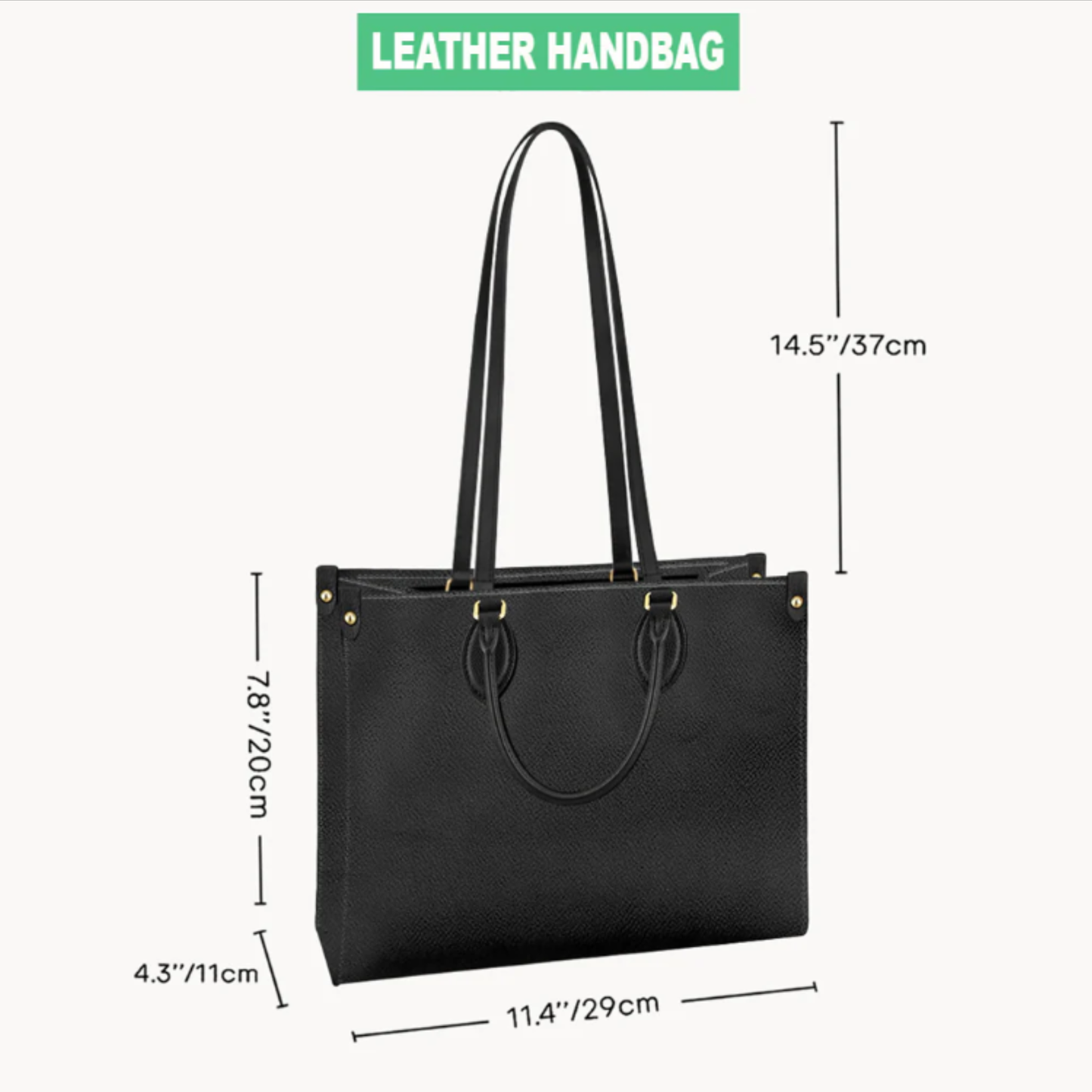 Best Teacher Ever - Personalized Teacher Leather Handbag