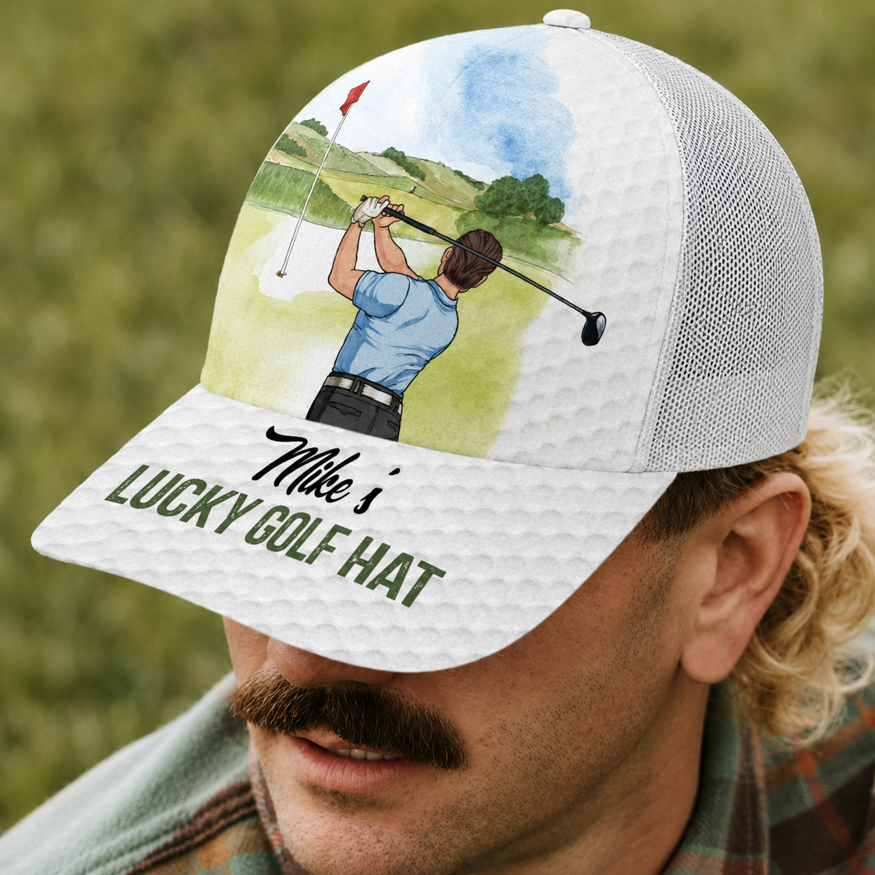 My Lucky Golf Cap - Personalized Golf Trucker Hat