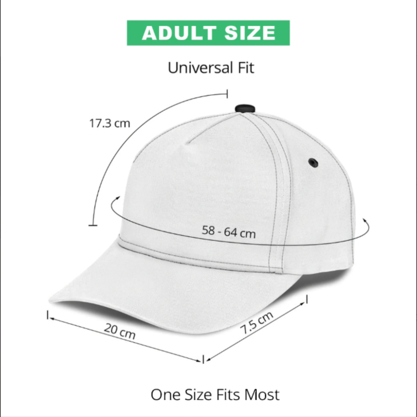 King Of The Road - Personalized Leather Patch Classic Cap With Custom Name