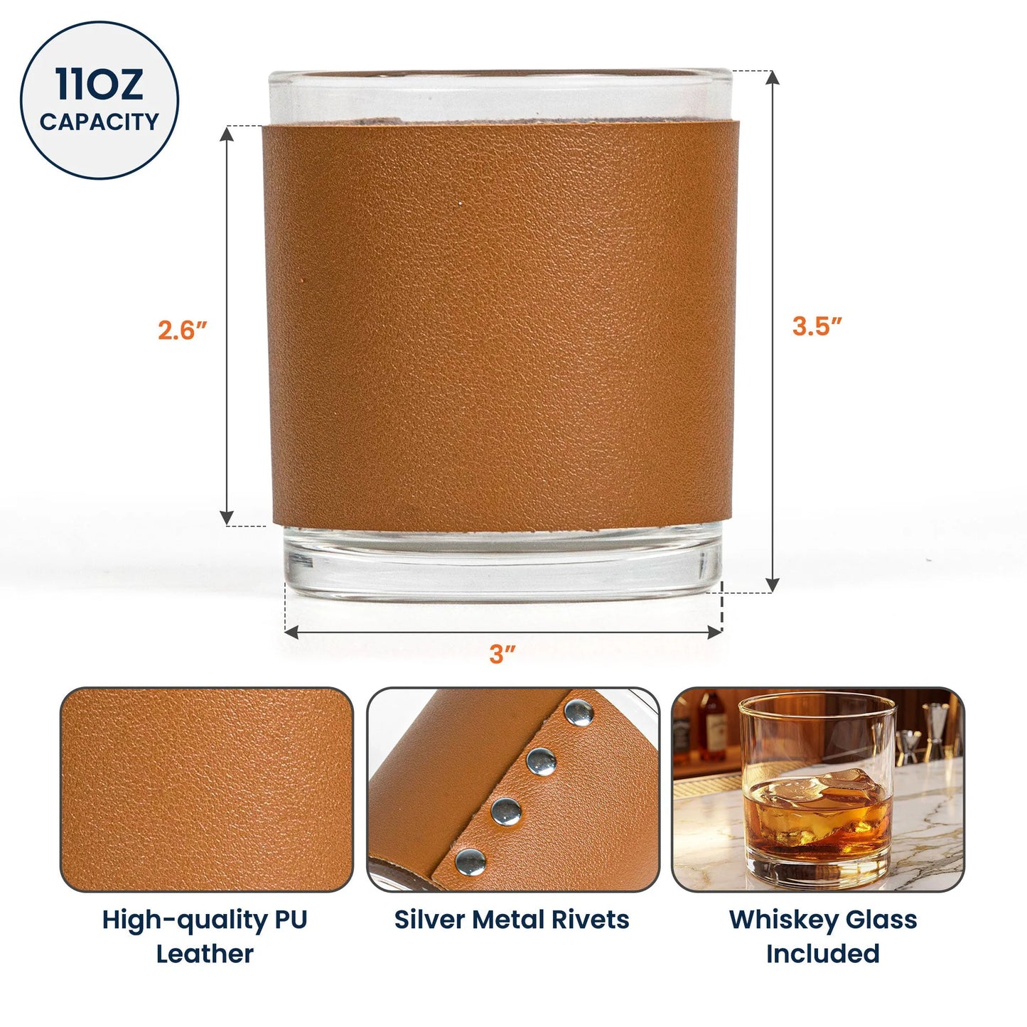 Vintage Monogram - Personalized Whiskey Gla