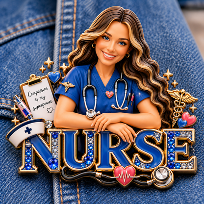 Custom Any Photo - Personalized Nurse Pin