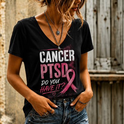 Women's Casual Breast Cancer Awareness Print Top