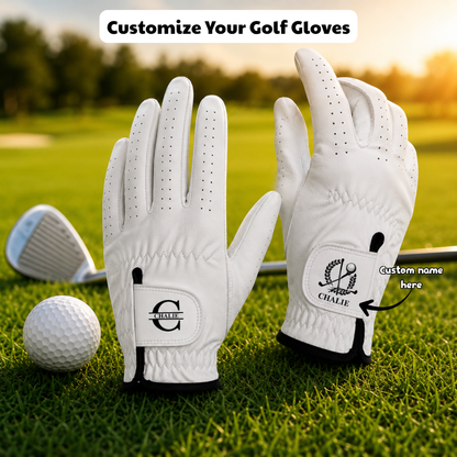 Life Is Full Of Choices Golf Monogram - Personalized Golf Glove