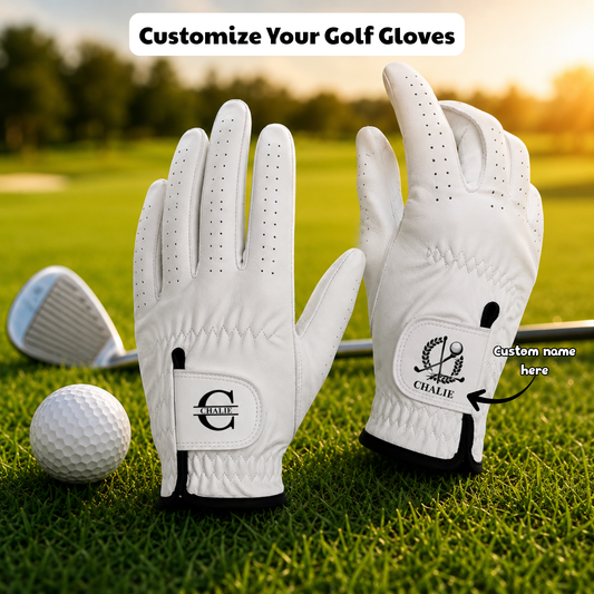 Life Is Full Of Choices Golf Monogram - Personalized Golf Glove