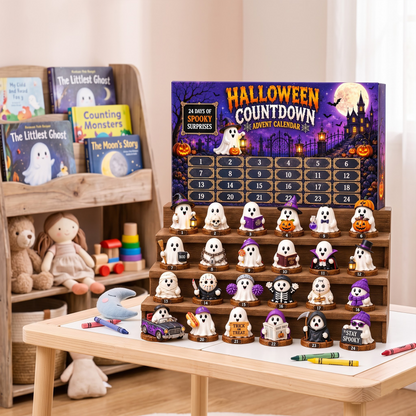 Halloween Advent Calendar 2026, 24 Days of Spooky Ghost Collectible Figures, Halloween Countdown Surprise Gift