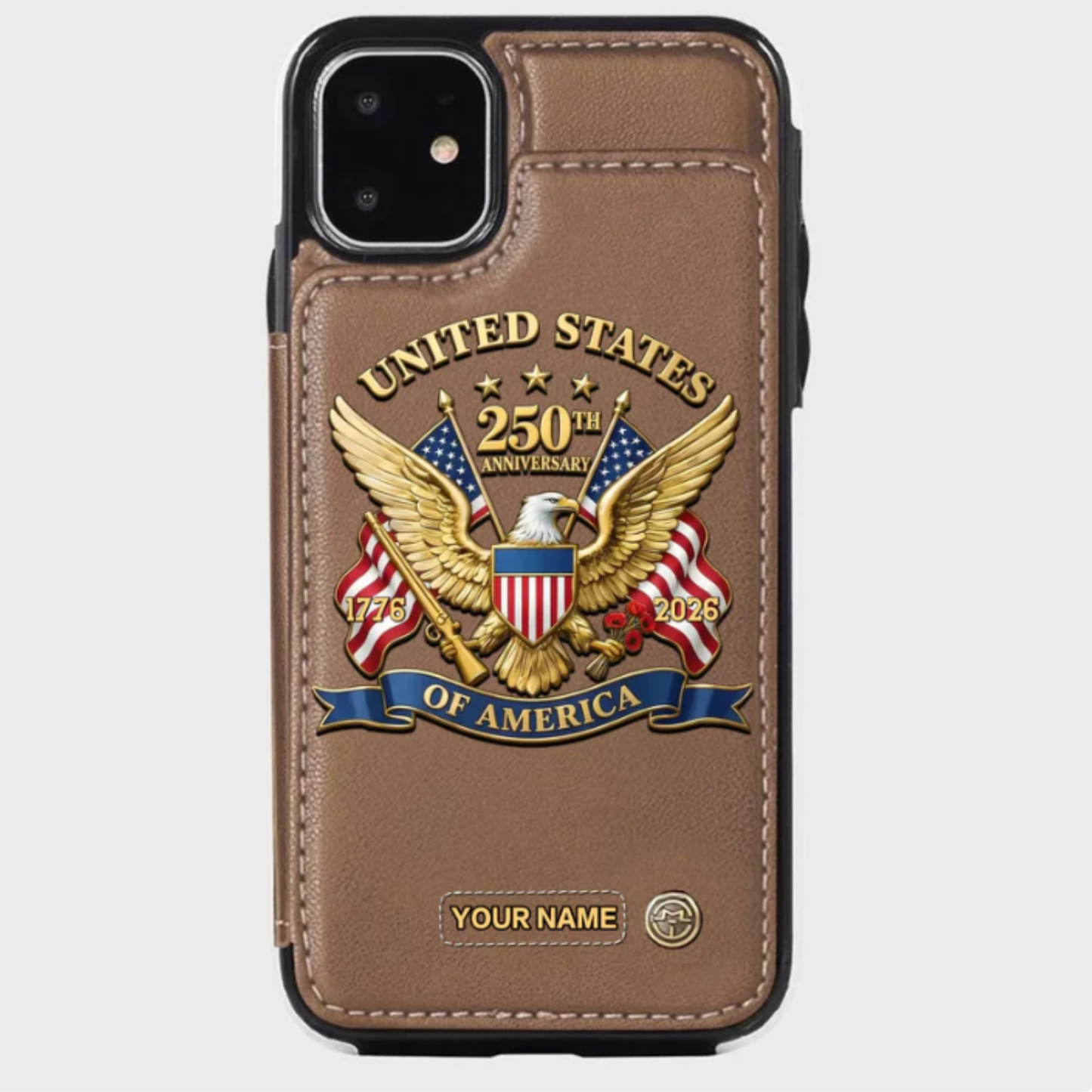 United States 250th Anniversary Custom Wallet Phone Case