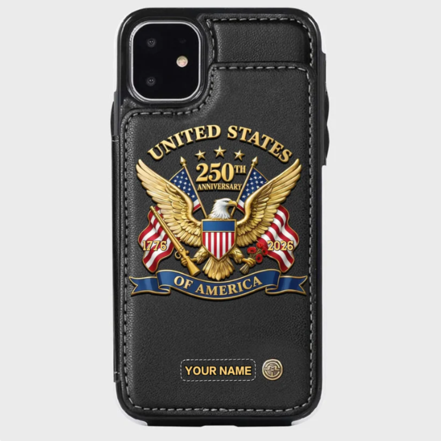 United States 250th Anniversary Custom Wallet Phone Case