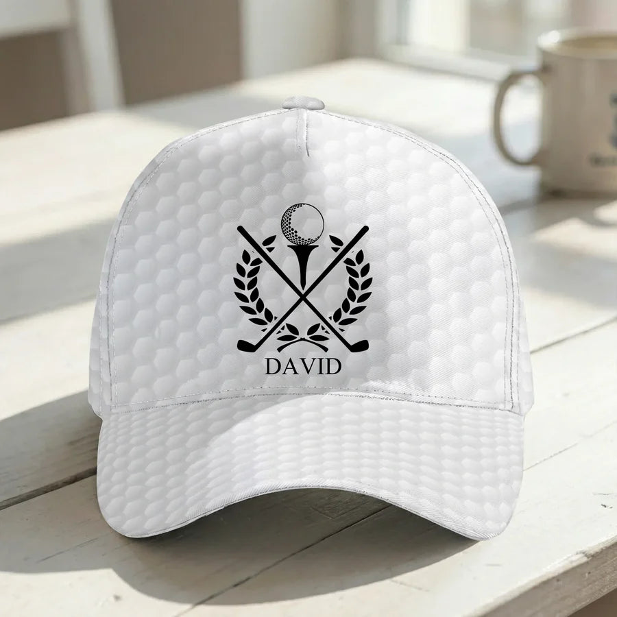 Personalized Classic Cap with Golf-Inspired Monogram Style - Unique Everyday Sun Protection Gift for Him