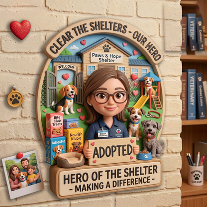 Personalized Rescue Hero Fridge Magnet With Custom Name - Thoughtful Gift For Animal Rescue Volunteers