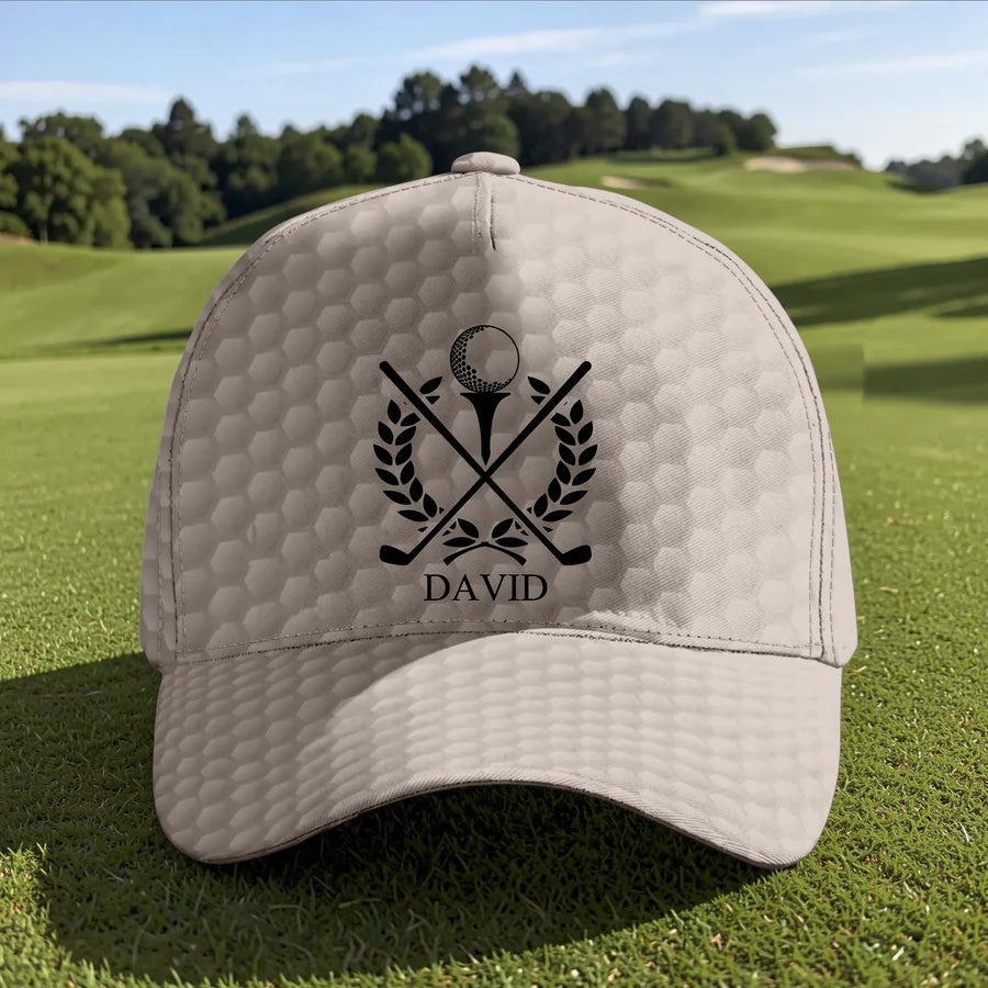 Personalized Classic Cap with Golf-Inspired Monogram Style - Unique Everyday Sun Protection Gift for Him
