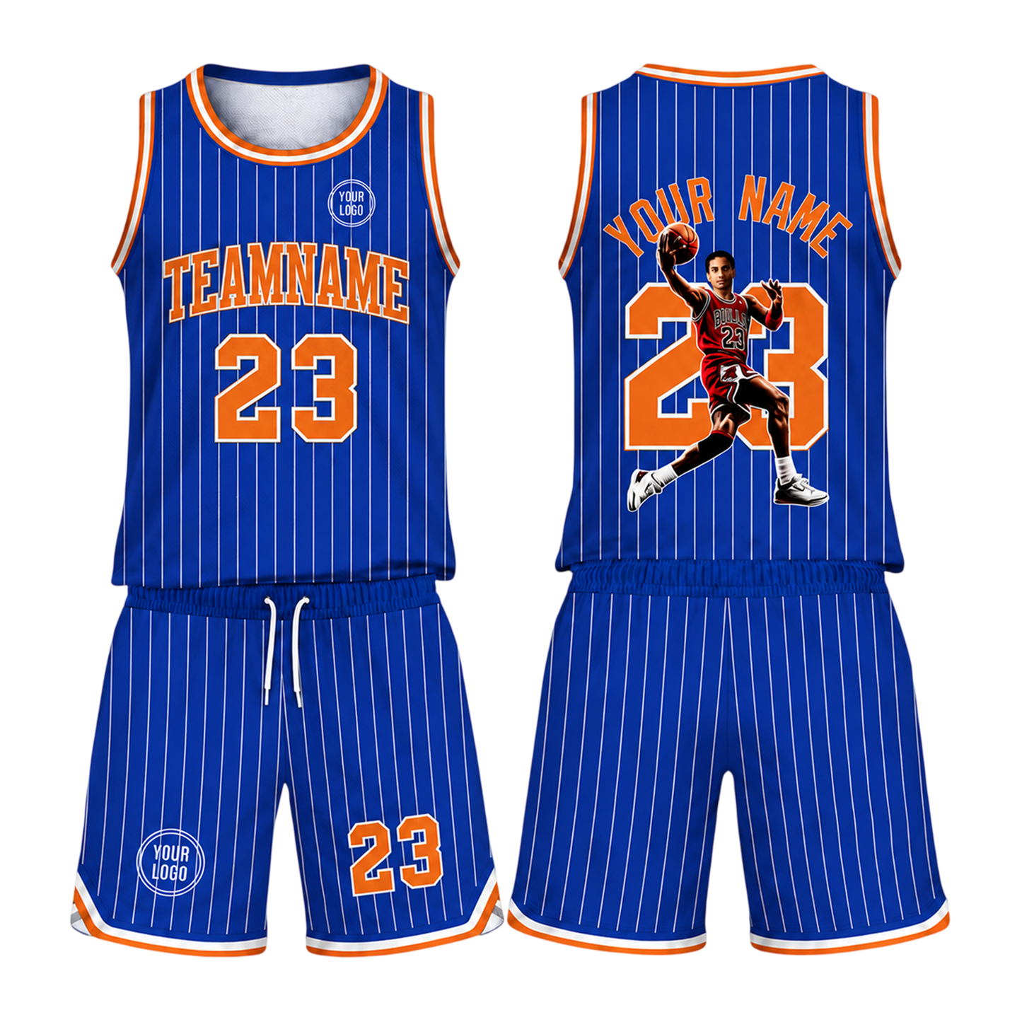 Custom Basketball Jersey & Shorts Set, Personalized Team Name Number Logo Uniform, Basketball Set Custom