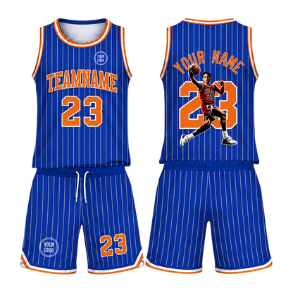 Custom Basketball Jersey & Shorts Set, Personalized Team Name Number Logo Uniform, Basketball Set Custom