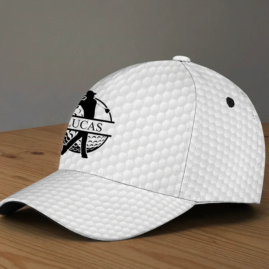 Personalized Classic Cap with Golf-Inspired Monogram Style - Unique Everyday Sun Protection Gift for Him