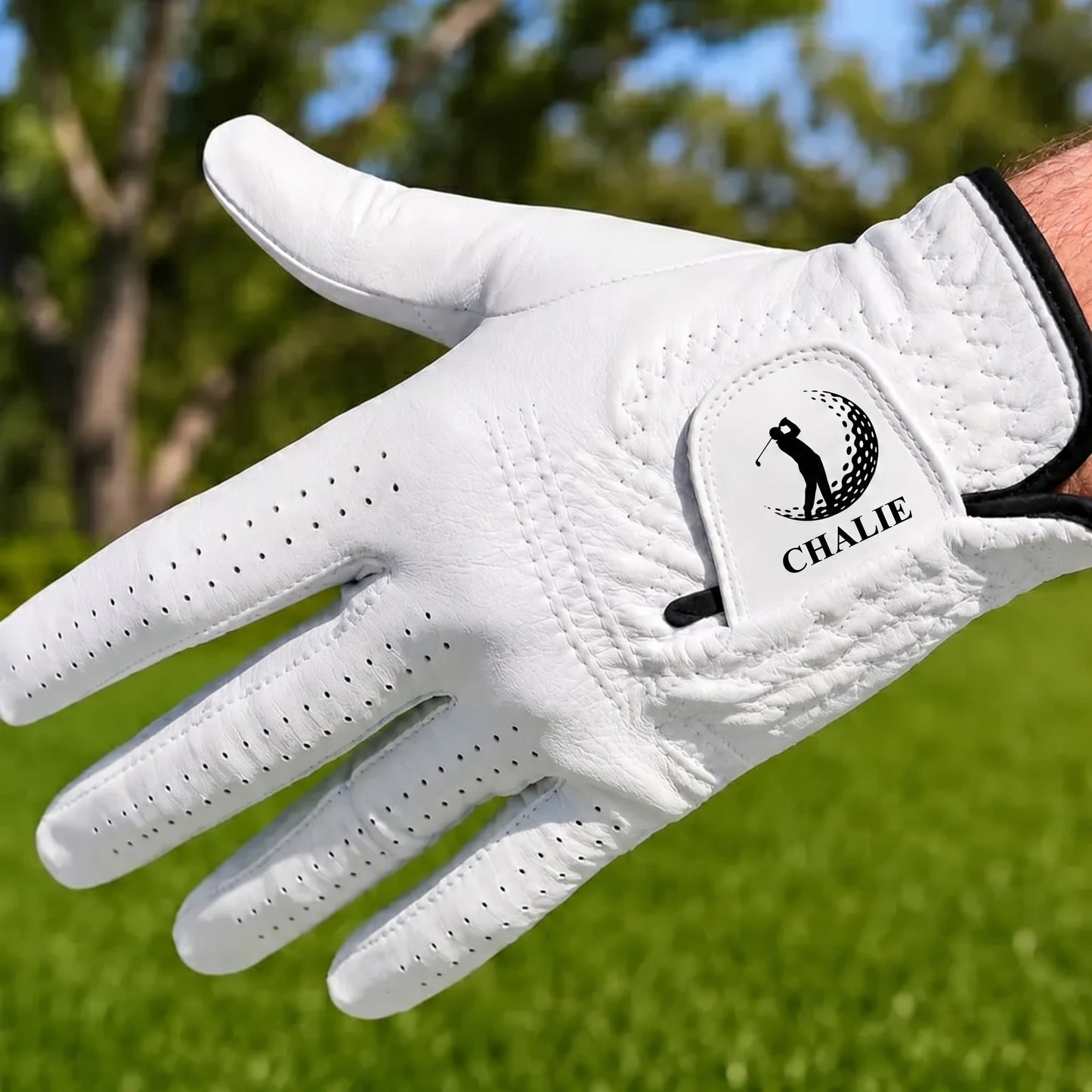 Life Is Full Of Choices Golf Monogram - Personalized Golf Glove