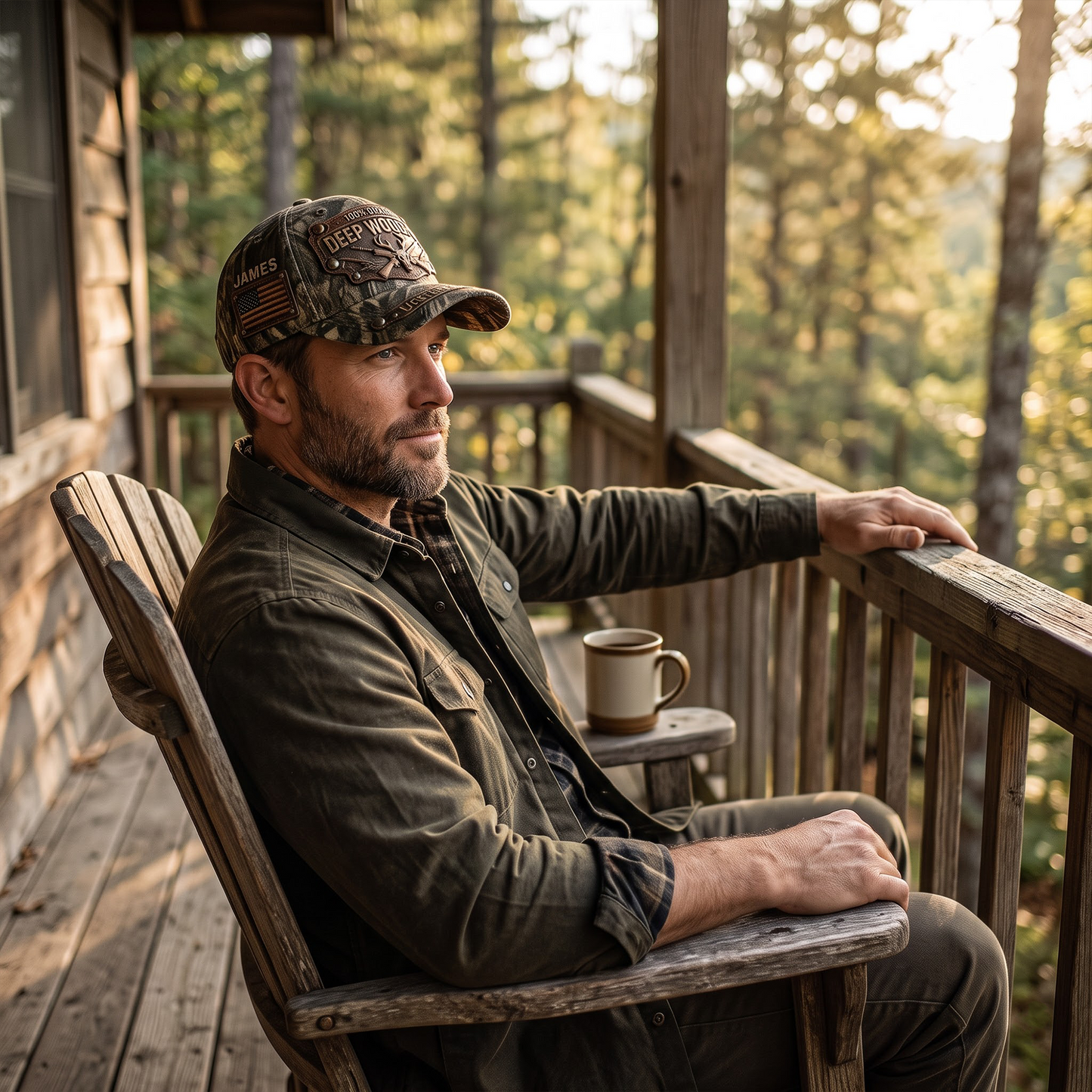 Personalized Hunting Camo Hat – Custom Name Deer Hunting Cap for Men