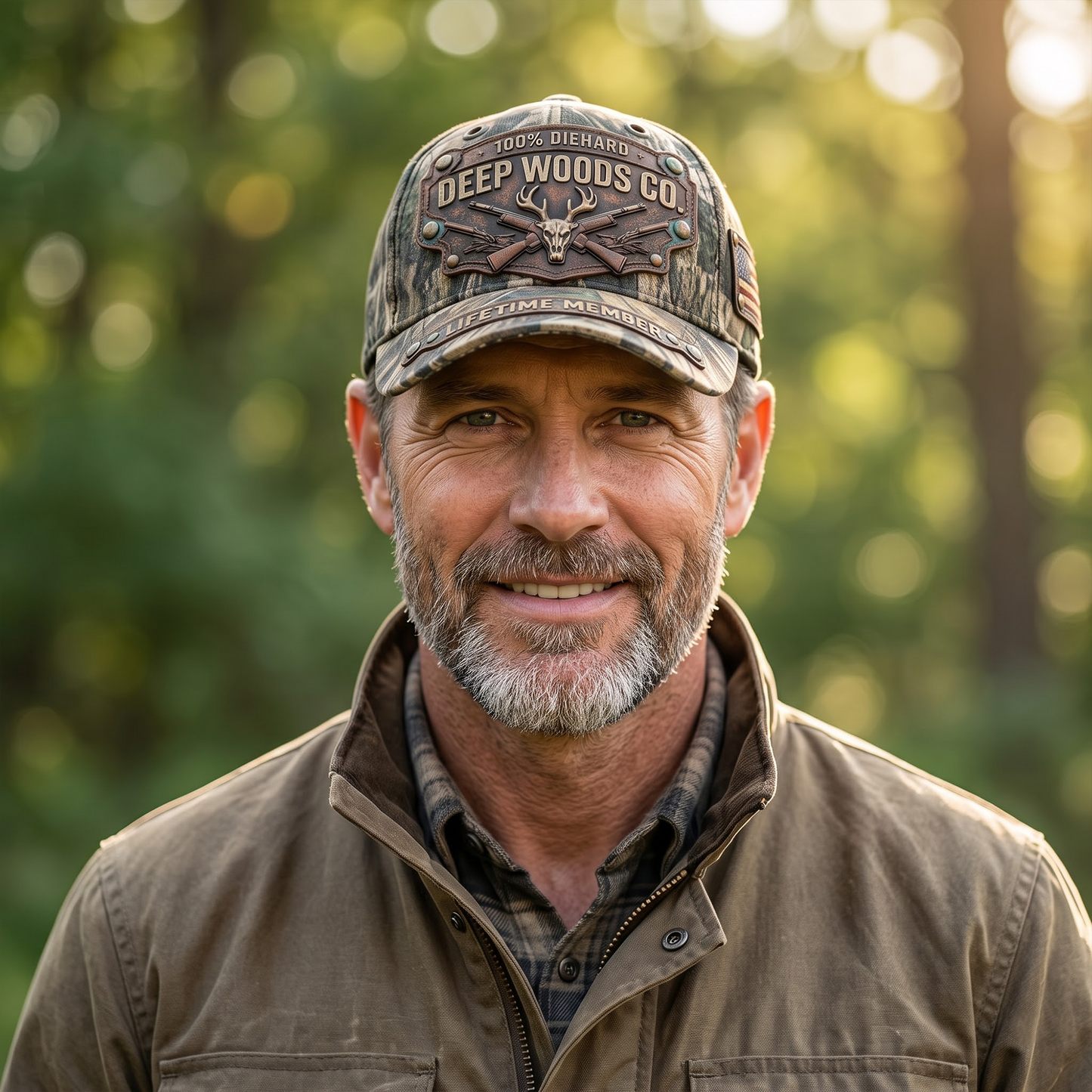 Personalized Hunting Camo Hat – Custom Name Deer Hunting Cap for Men
