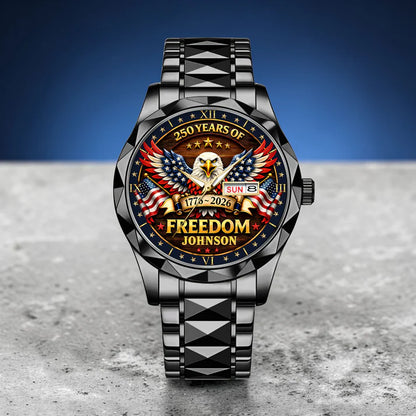 Personalized United State 250th Anniversary Alloy Luxury Quartz Watch