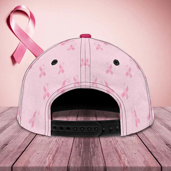 I Wear Pink For Breast Cancer Awareness - Personalized Classic Cap
