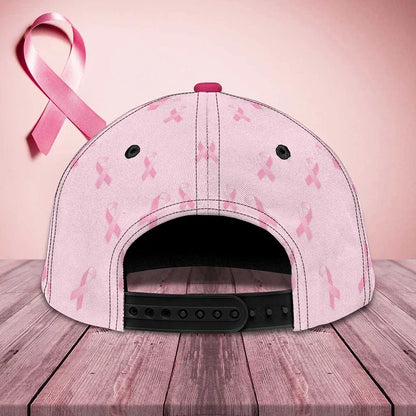 I Wear Pink For Breast Cancer Awareness - Personalized Classic Cap