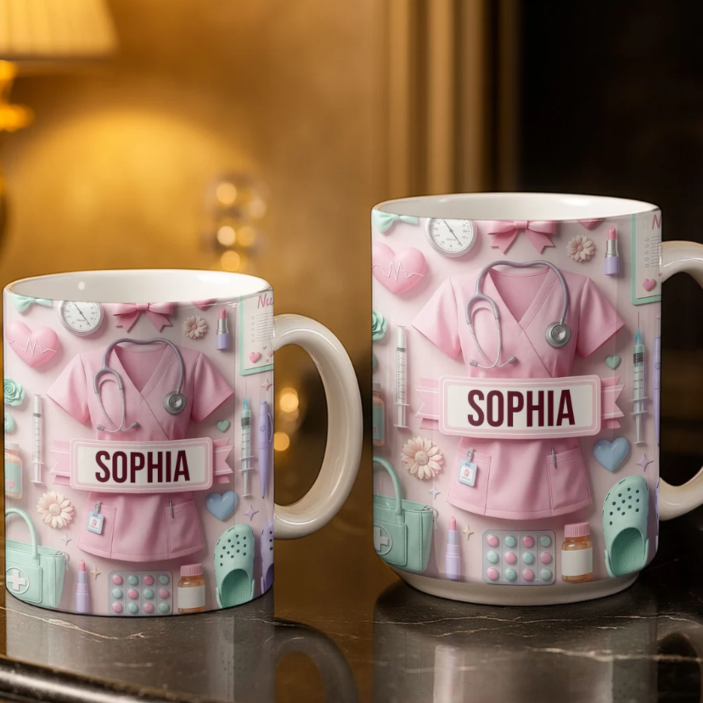 Heartfelt Gift for Dedicated Nurses, Custom Coffee Mug, Gift for Nurses and Healthcare Workers