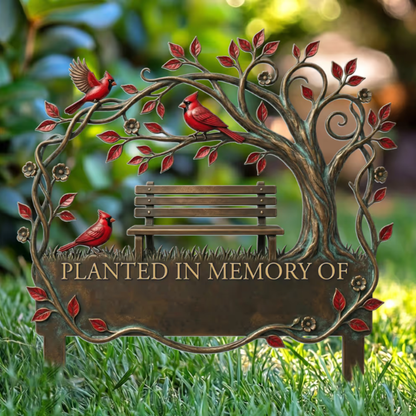 Memorial Stake Cardinal Remembrance Gift - Personalized Garden Stake