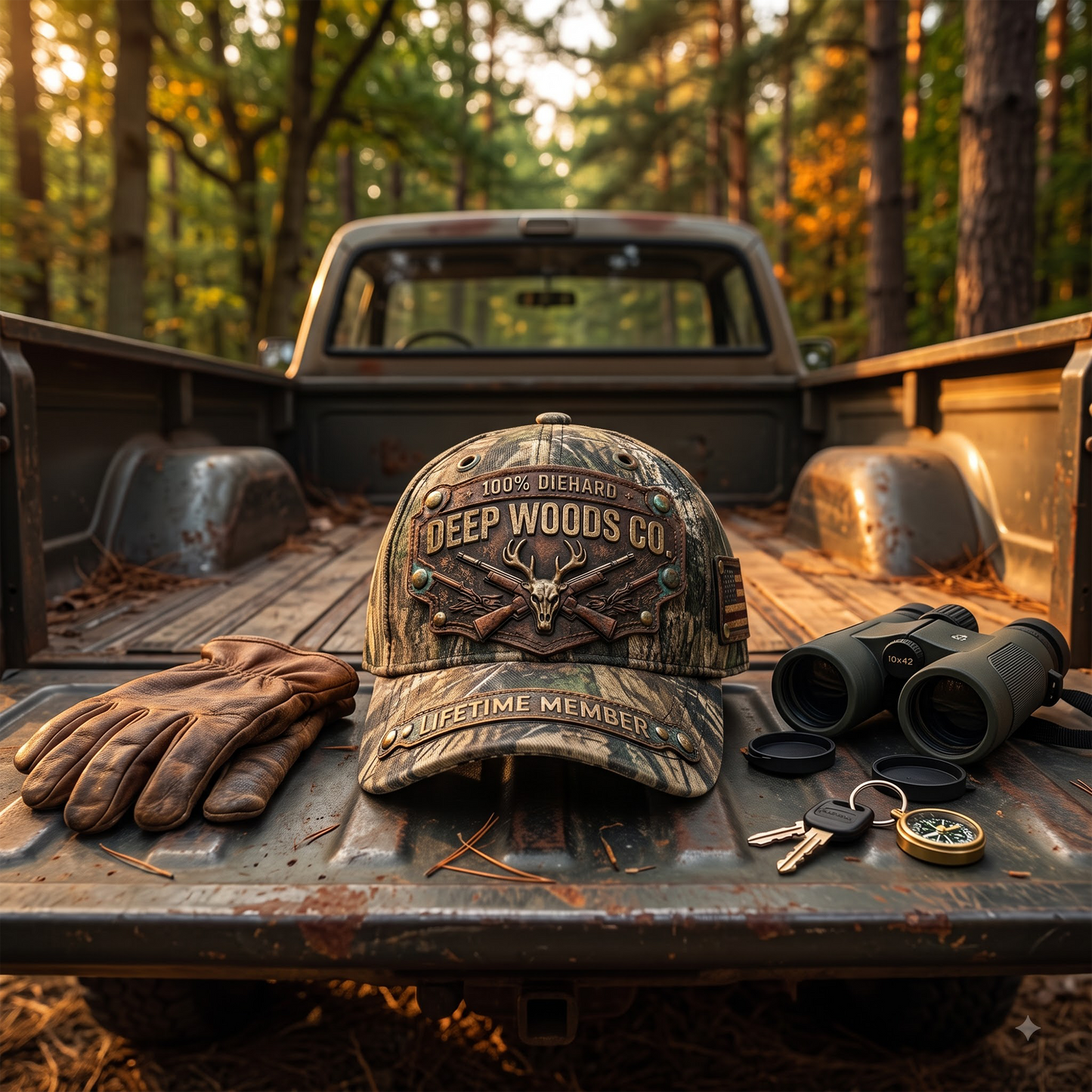 Personalized Hunting Camo Hat – Custom Name Deer Hunting Cap for Men