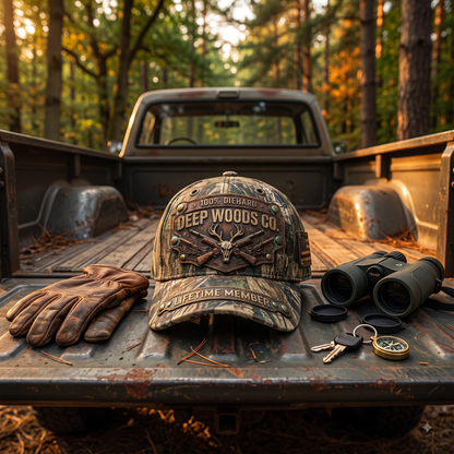 Personalized Hunting Camo Hat – Custom Name Deer Hunting Cap for Men