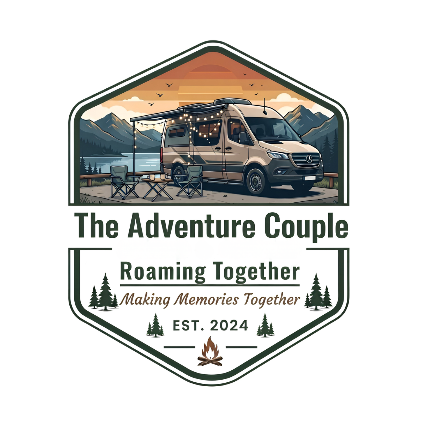 Couple Adventures - Personalized RV Decal