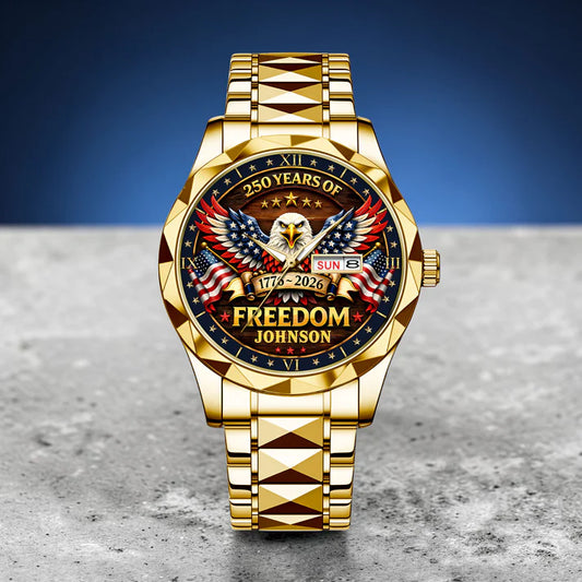 Personalized United State 250th Anniversary Alloy Luxury Quartz Watch