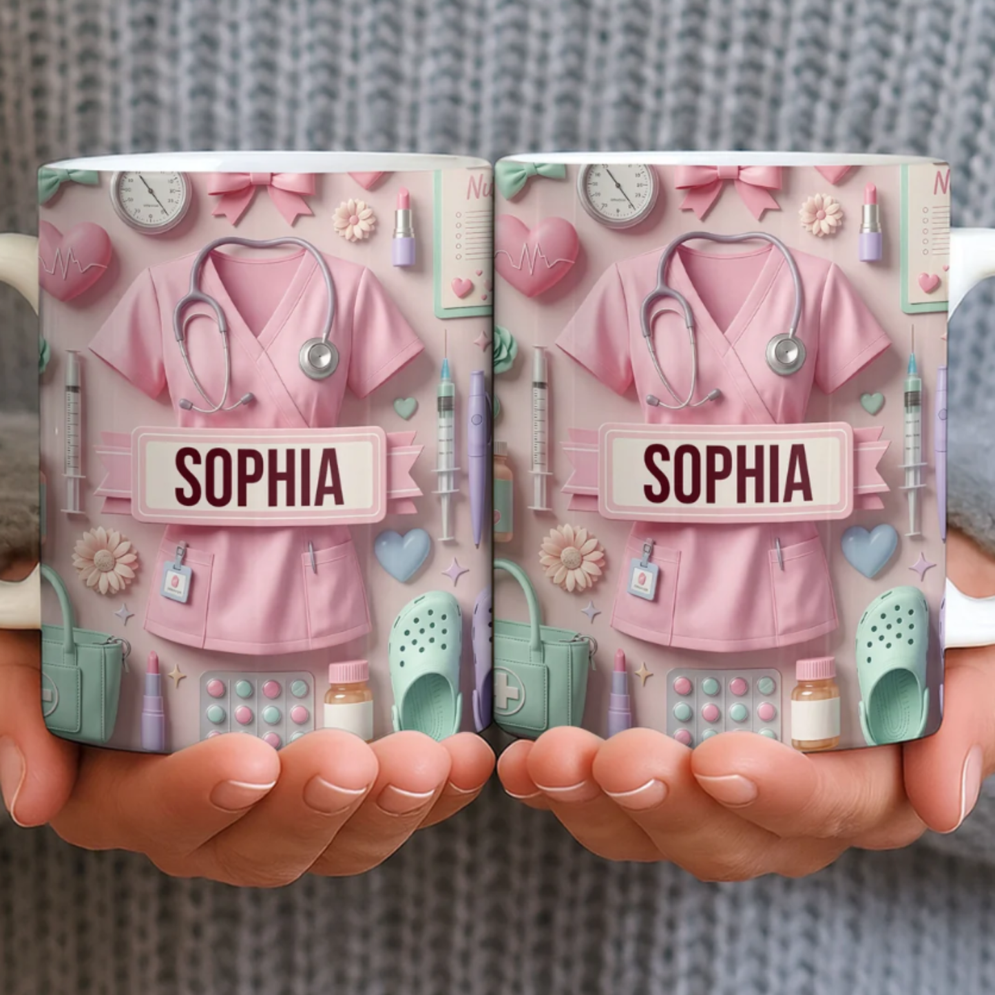 Heartfelt Gift for Dedicated Nurses, Custom Coffee Mug, Gift for Nurses and Healthcare Workers