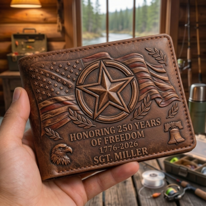 Legend Of The Battlefield - Personalized Army Veteran Wallet