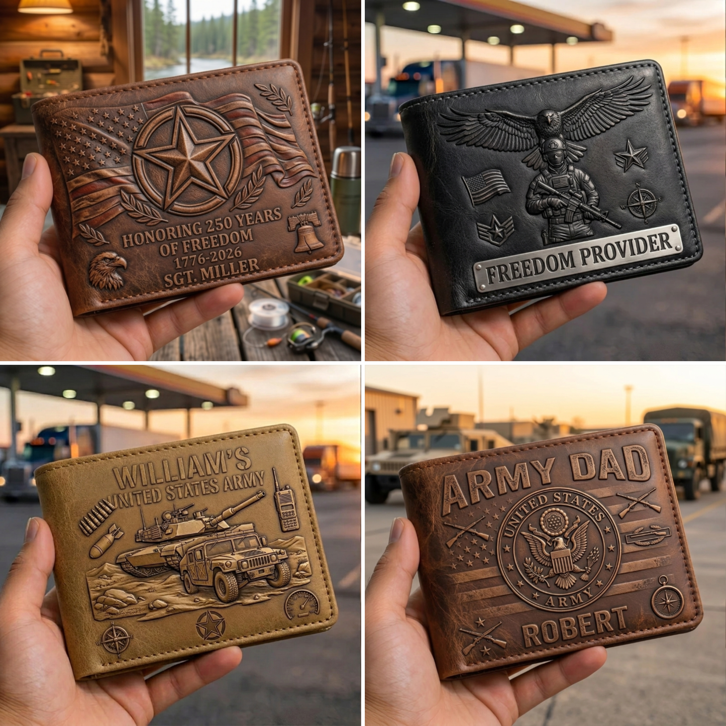 Legend Of The Battlefield - Personalized Army Veteran Wallet