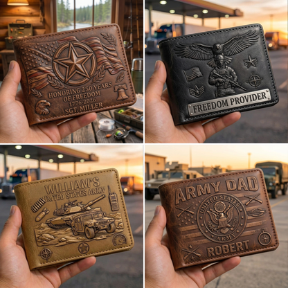 Legend Of The Battlefield - Personalized Army Veteran Wallet