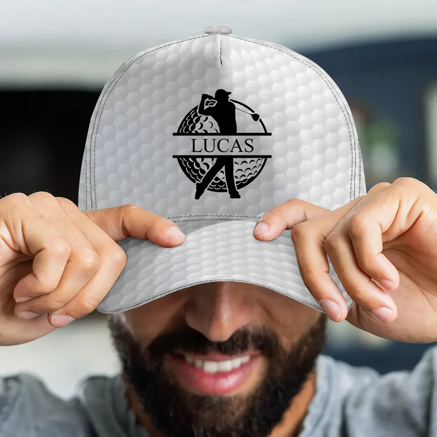 Personalized Classic Cap with Golf-Inspired Monogram Style - Unique Everyday Sun Protection Gift for Him