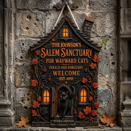 Ferals And Familiars - Personalized Wood Sign