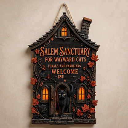 Ferals And Familiars - Personalized Wood Sign