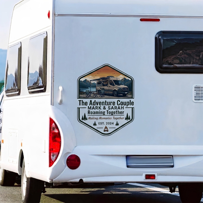 Couple Adventures - Personalized RV Decal