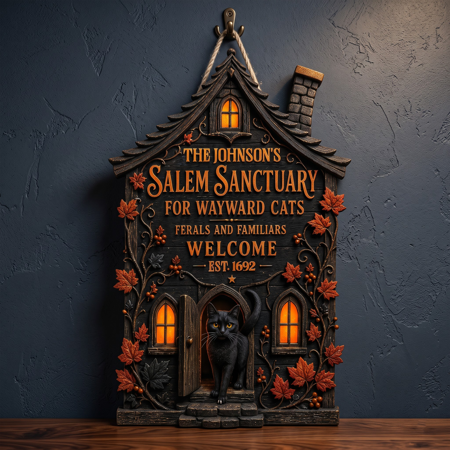 Ferals And Familiars - Personalized Wood Sign