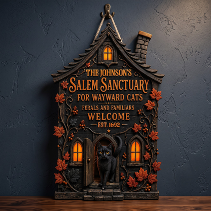 Ferals And Familiars - Personalized Wood Sign