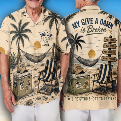 Not My Problem - Personalized Hawaiian Shirt