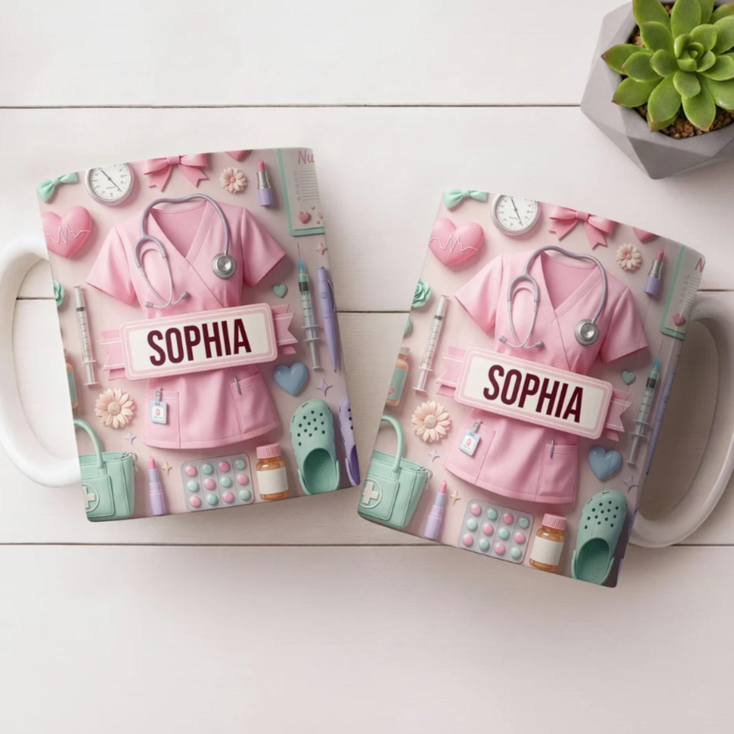 Heartfelt Gift for Dedicated Nurses, Custom Coffee Mug, Gift for Nurses and Healthcare Workers