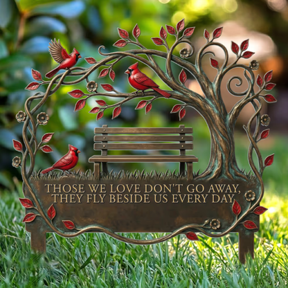 Memorial Stake Cardinal Remembrance Gift - Personalized Garden Stake