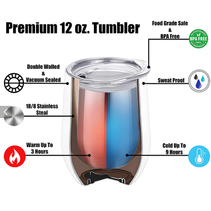 Endless Summer Beach Girl Personalized Wine Tumbler – Custom Name Tropical Ocean Lover Gift for Women