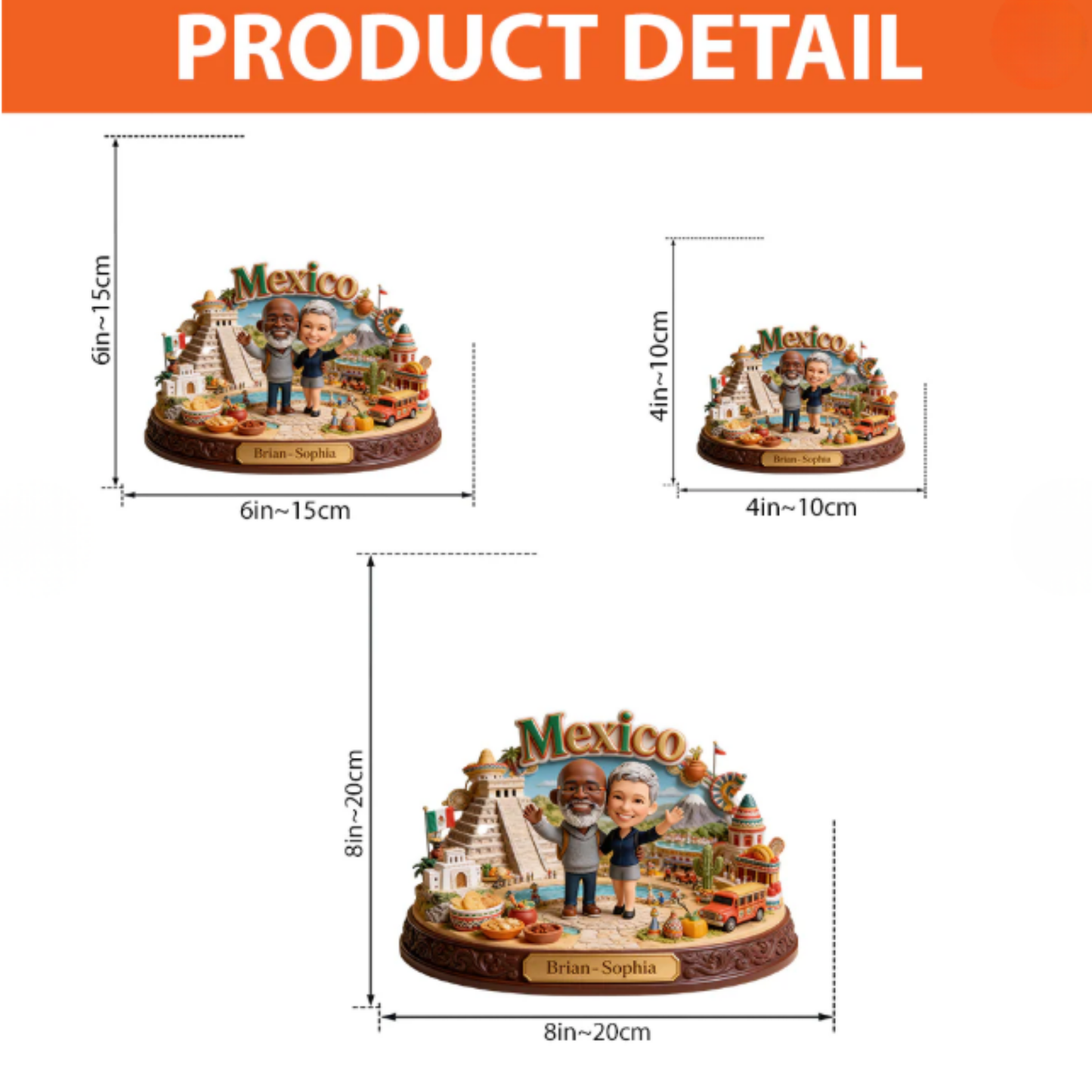 Our Travel Story - Any Photo, Any City - Personalized Travelling Custom Shaped Acrylic Plaque