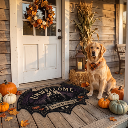 Home Of Chills And Thrills - Personalized Doormat