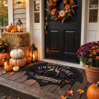 Home Of Chills And Thrills - Personalized Doormat