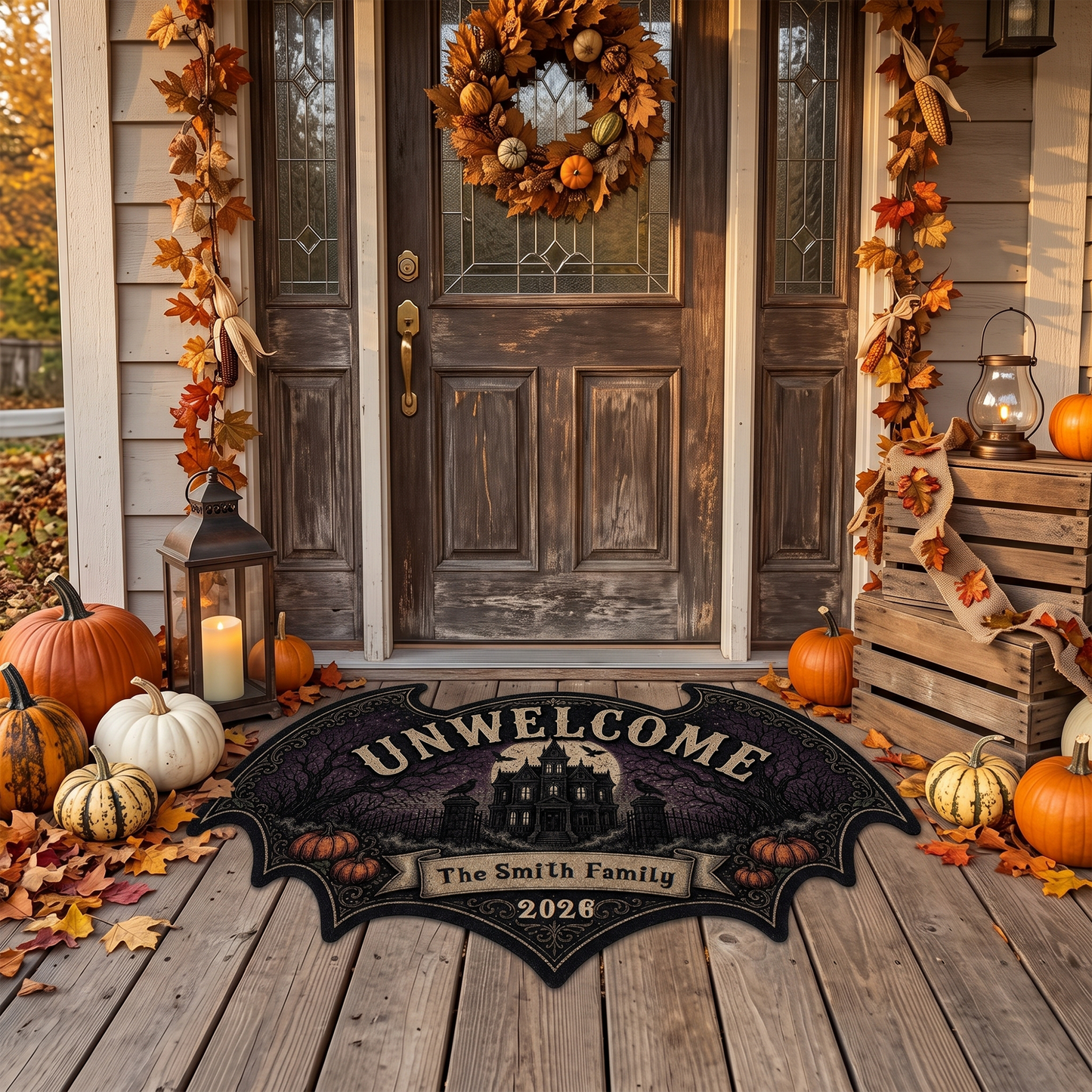 Home Of Chills And Thrills - Personalized Doormat