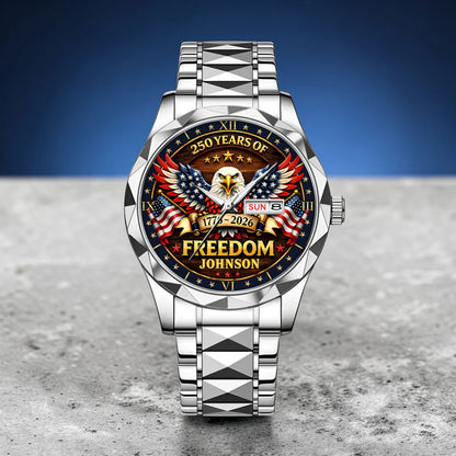 Personalized United State 250th Anniversary Alloy Luxury Quartz Watch