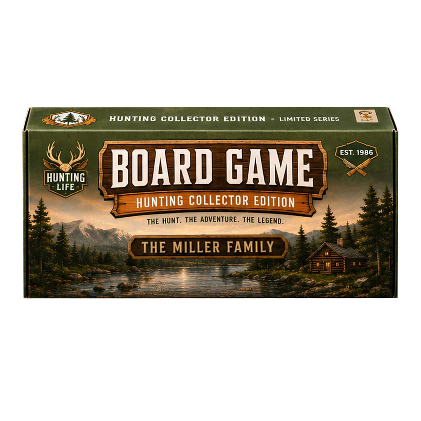 Premium Hunting Collector’s Edition Board Game – Outdoor Hunting Adventure Strategy Game for Hunters & Game Night